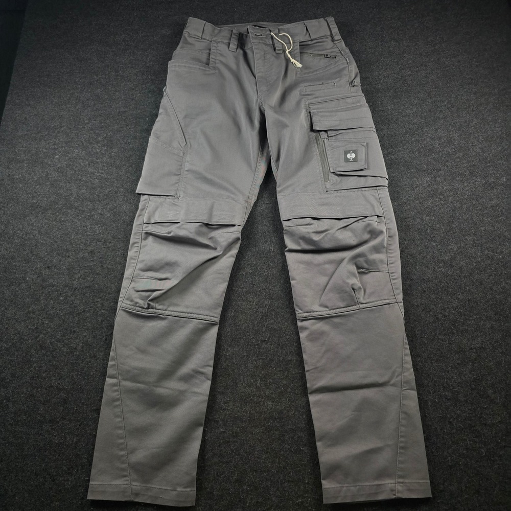 Engelbert Strauss Cargo Work Pants Concrete Grey Light Men's 31x32 (Fits 30x31)
